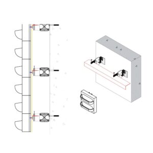 Mobilane Partner Portal | Technical drawing Hilti ‘helping hands’ system