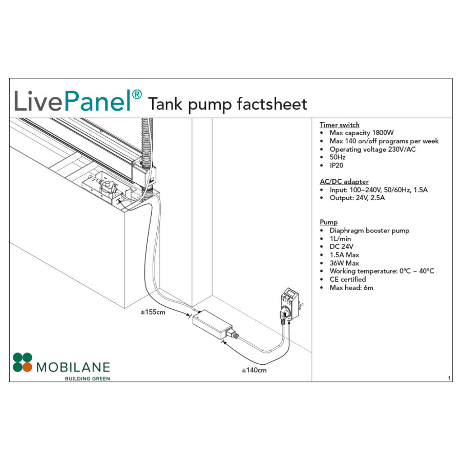Factsheet - LivePanel TANK pump