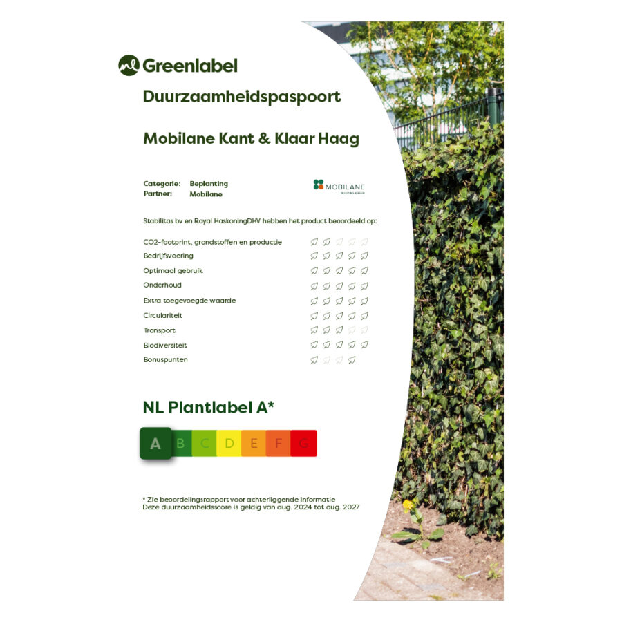 NL Greenlabel | Certificate - Green Screens